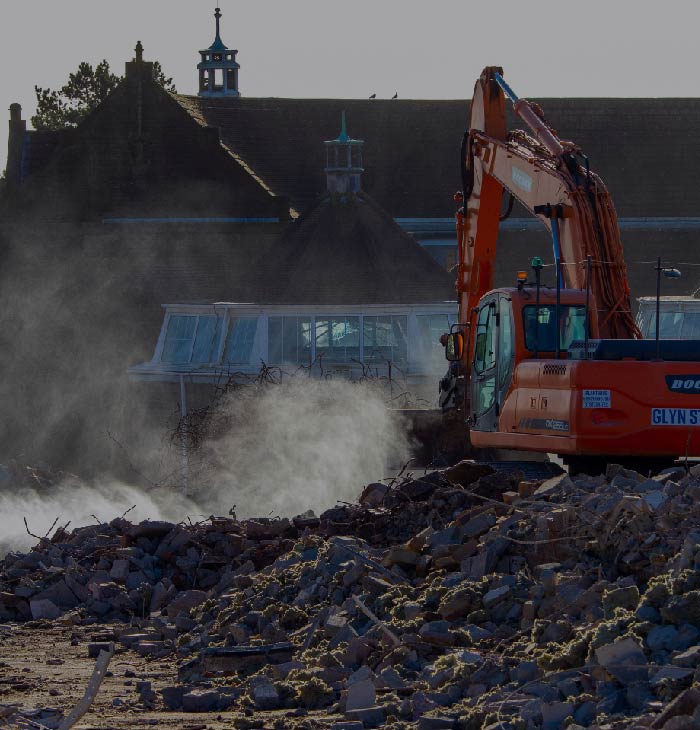 Professional rubble removal truck in Cape Town construction site