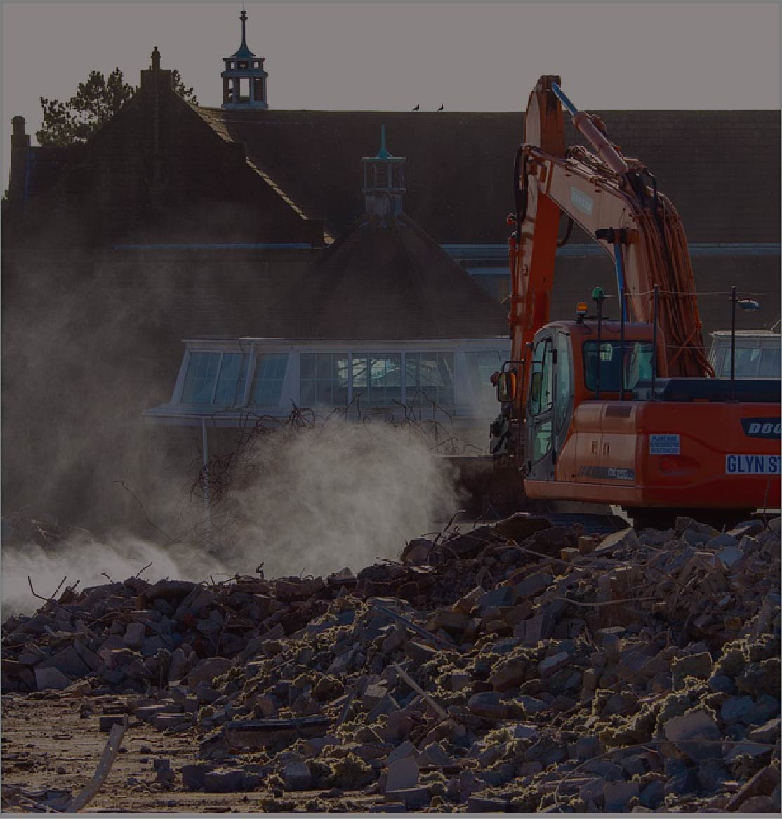 Professional rubble removal truck in Cape Town construction site